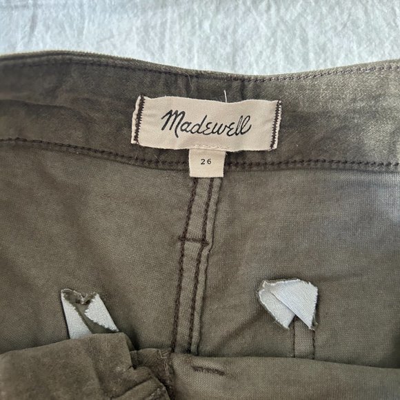 Madewell Tall Emmett Wide-Leg Crop Pants in Velveteen S26 - Picture 4 of 4